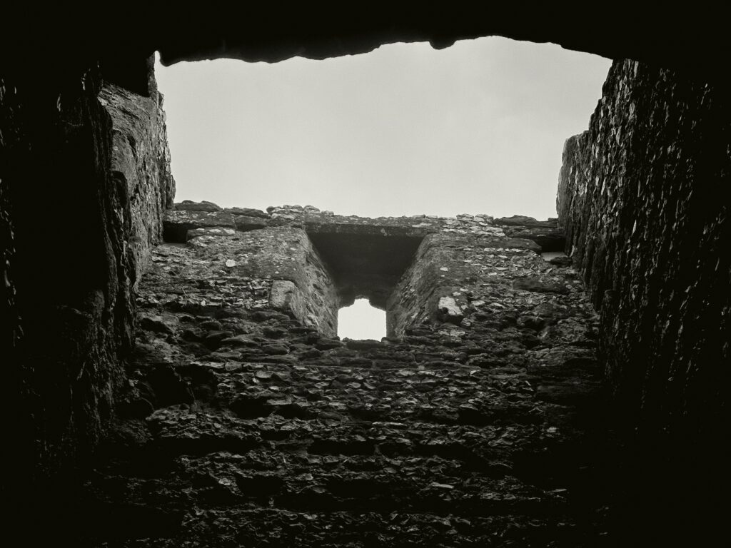 Looking up the tower
