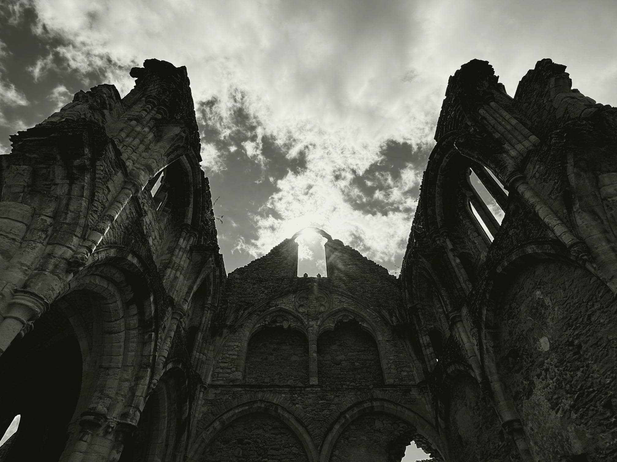 Netley Abbey. Towering and elegant ruins.
