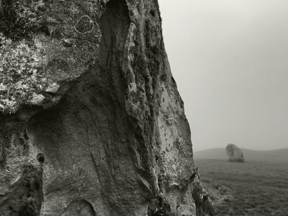 A close-up of one of the stones