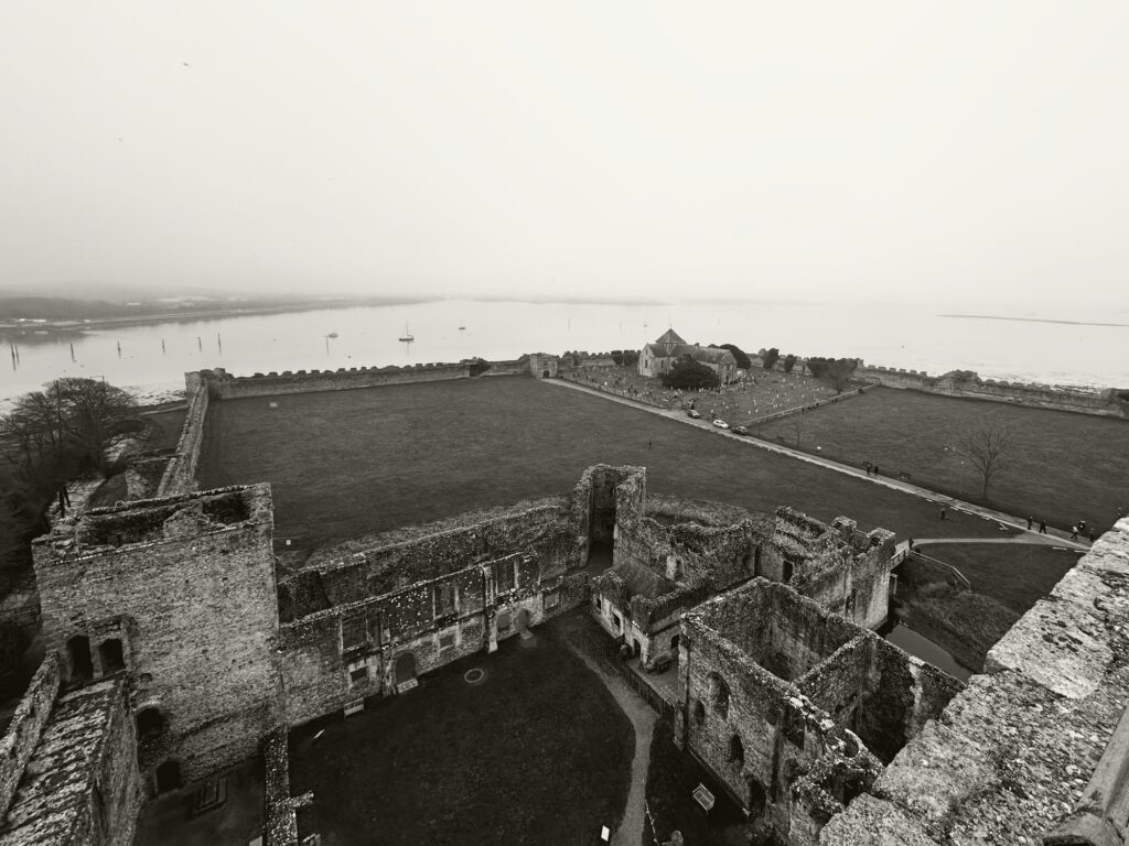 Amazing view from the top of the keep out into Portsmouth harbour